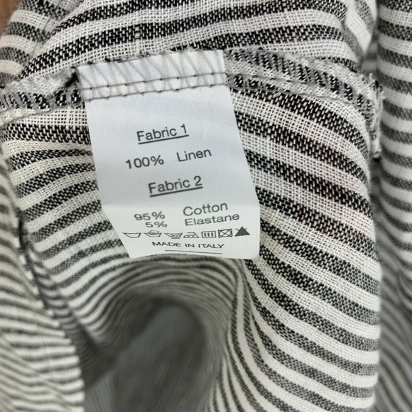 Inizio Lagenlook Striped Linen Sleeveless Dress - Picture 4 of 4